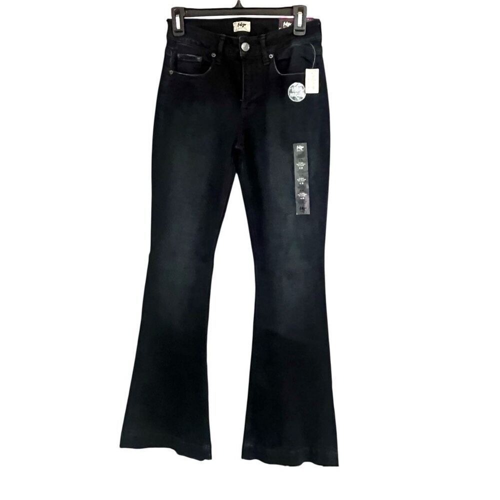 Tokyo Darling Women High Waist Flare Dark Wash 5 Pocket Jeans Sz 4R‎ NWT